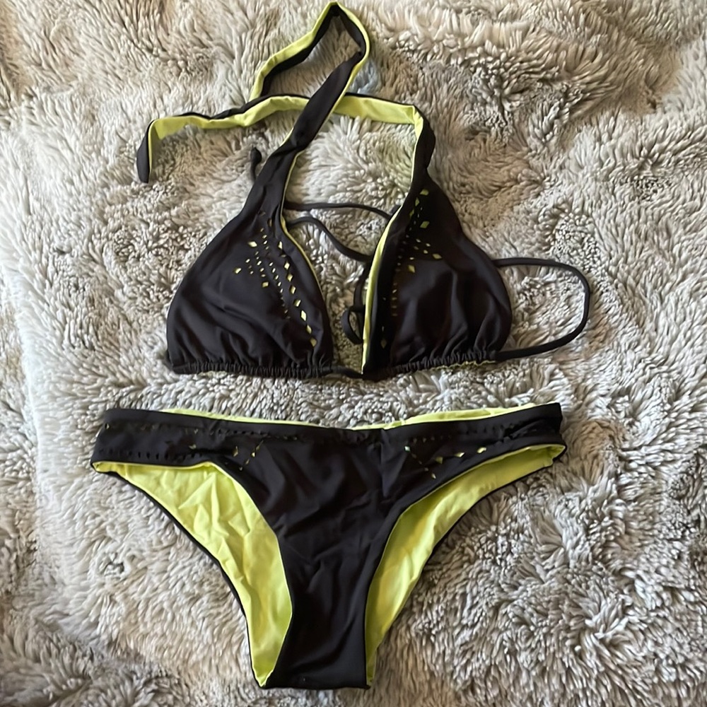 L Space reversible halter bikini